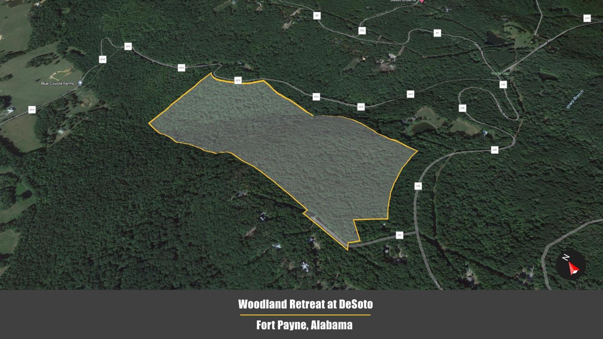 Coyote Cabin At Woodland Retreat At Desoto Beside Desoto State Park Fort Payne Exterior photo
